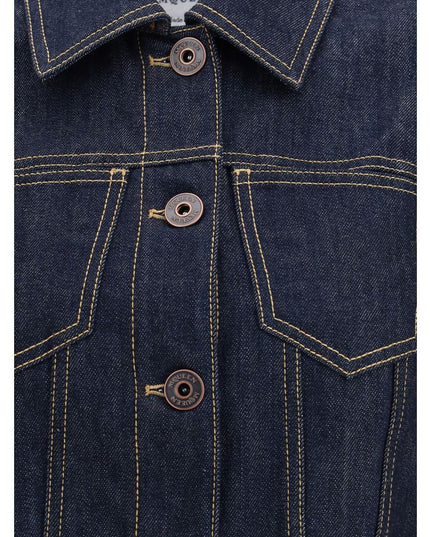 Alexander McQueen Blue Cotton Denim Jacket