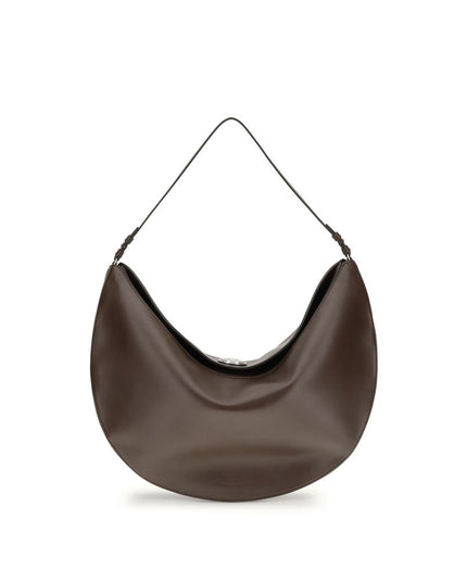 Jacquemus Brown Calf Leather Bos Taurus Shoulder Bag