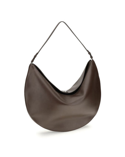 Jacquemus Brown Calf Leather Bos Taurus Shoulder Bag