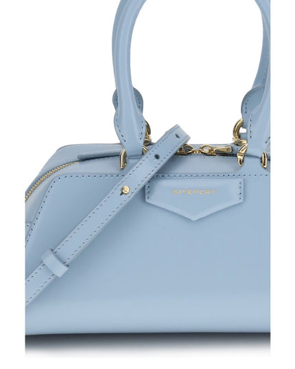 Givenchy Light Blue Calf Leather Bos Taurus Handbag