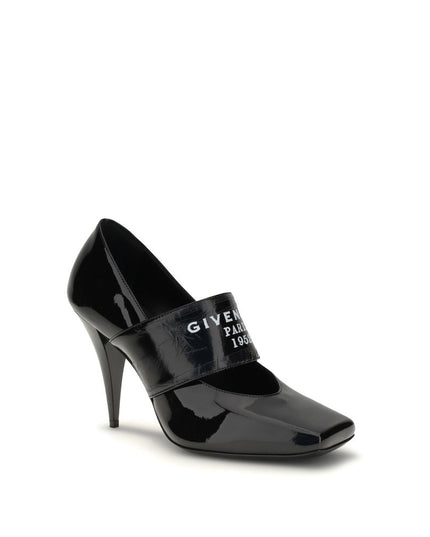 Givenchy Black Calf Leather Bos Taurus High Heel Pumps