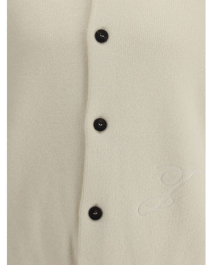 Jacquemus White Fleece Wool Cardigan