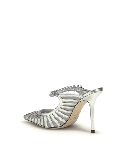Jimmy Choo Silver Leather High Heel Pumps