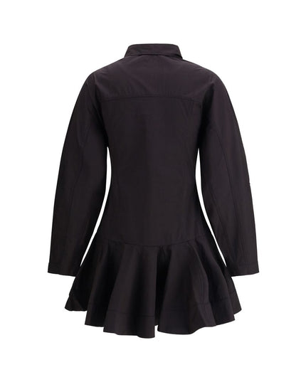 Ganni Black Cotton Casual Dress