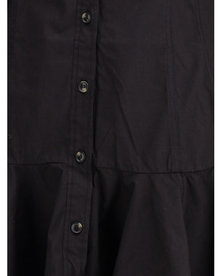Ganni Black Cotton Casual Dress