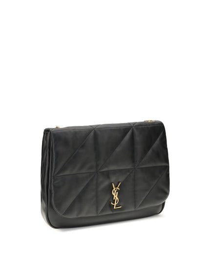 Saint Laurent Black Lamb Ovis Aries Aries Shoulder Bag