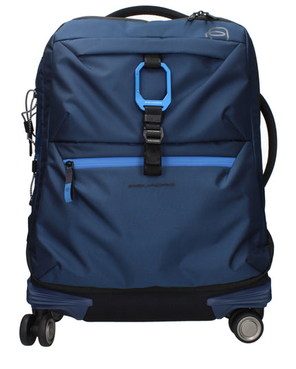 Piquadro Blue Fabric Luggage And Travel