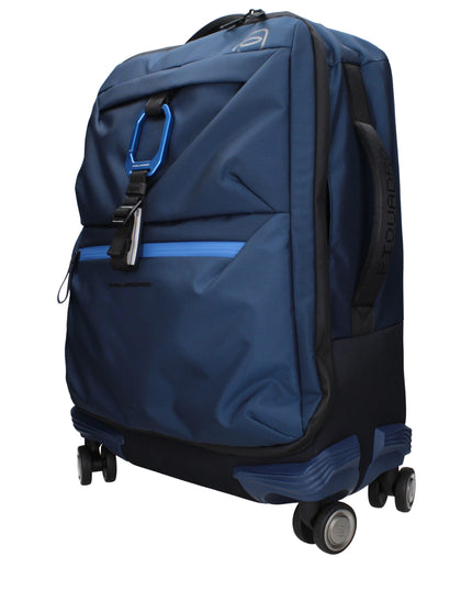 Piquadro Blue Fabric Luggage And Travel