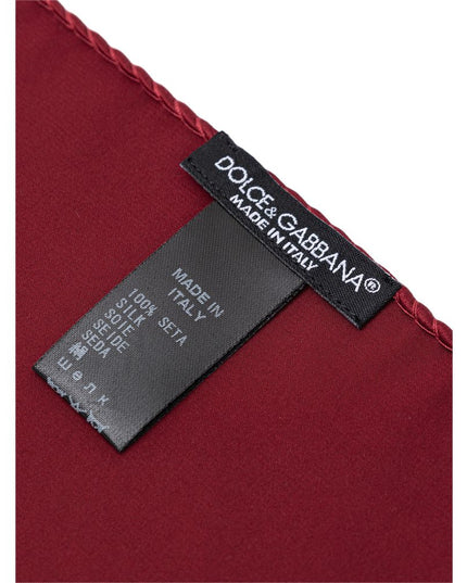 Dolce & Gabbana Red Silk Pocket Square