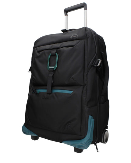 Piquadro Black Fabric Luggage And Travel