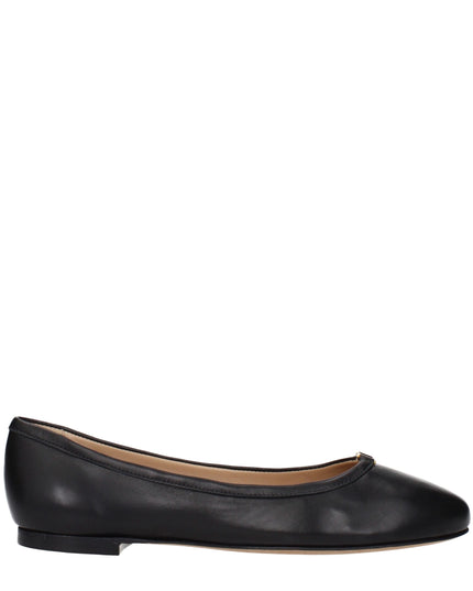 Chloé Black Leather Ballet Flats
