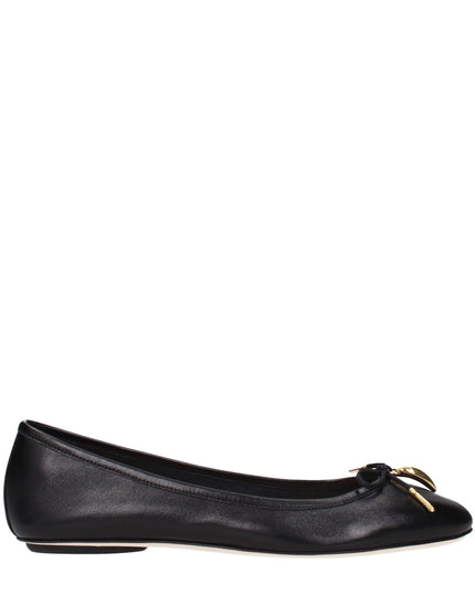 Chloé Black Leather Ballet Flats