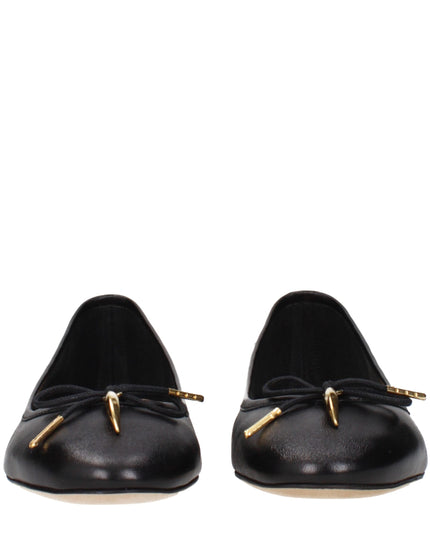 Chloé Black Leather Ballet Flats
