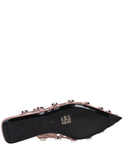 The Attico Pink Leather Ballet Flats