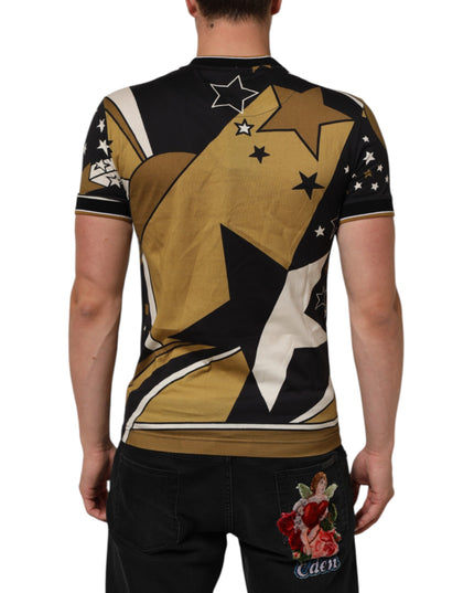 Dolce & Gabbana Multicolor Millennials Star CrewNeck T-shirt