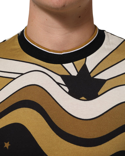Dolce & Gabbana Multicolor Millennials Star CrewNeck T-shirt
