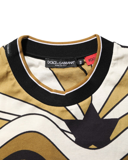 Dolce & Gabbana Multicolor Millennials Star CrewNeck T-shirt