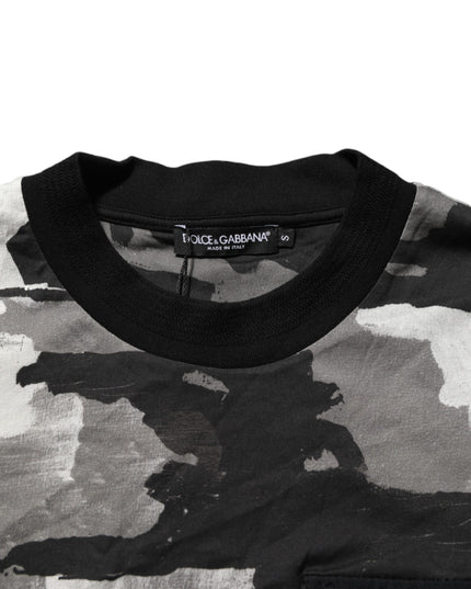 Dolce & Gabbana Multicolor Camouflage Men Short Sleeves T-shirt