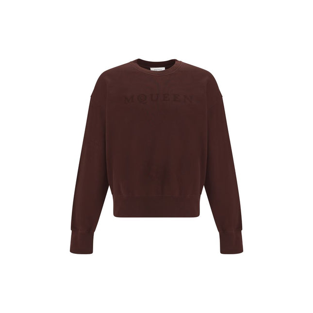 Alexander McQueen Brown Cotton Sweatshirt