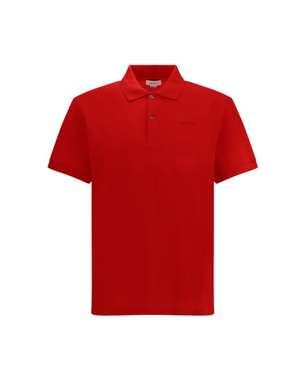 Alexander McQueen Red Cotton Polo Shirt