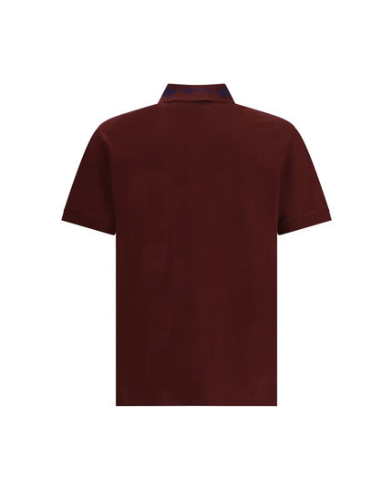 Alexander McQueen Bordeaux Cotton Polo Shirt