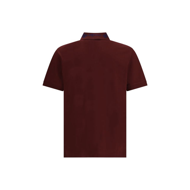 Alexander McQueen Bordeaux Cotton Polo Shirt
