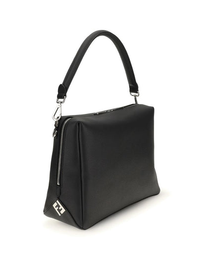 Fendi Black Calf Leather Bos Taurus Shoulder Bag