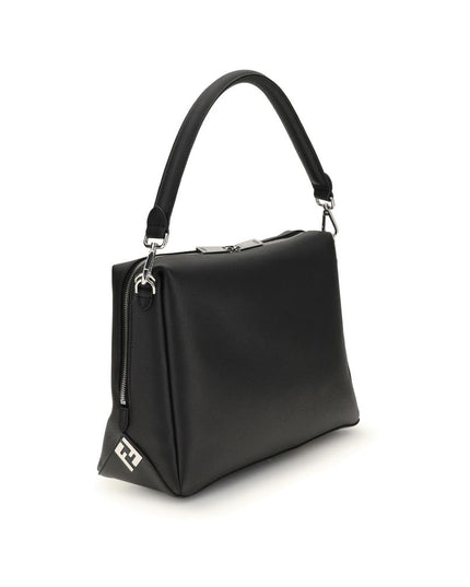 Fendi Black Calf Leather Bos Taurus Shoulder Bag