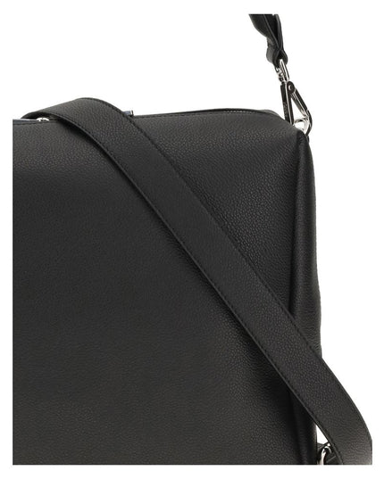 Fendi Black Calf Leather Bos Taurus Shoulder Bag