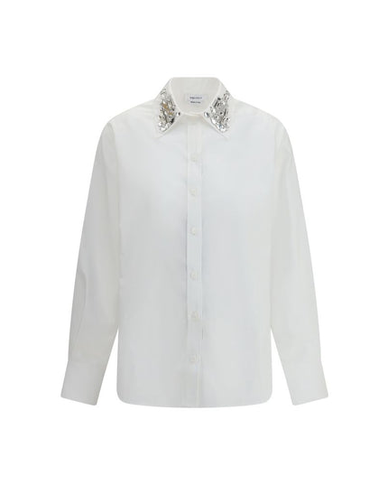 Alexander McQueen White Cotton Dress Shirt