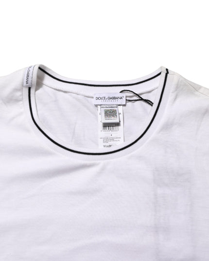 Dolce & Gabbana White Short Sleeves Round Neck Men Underwear T-shirt