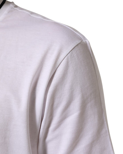 Dolce & Gabbana White Sacred Heart Short Sleeve Men T-shirt