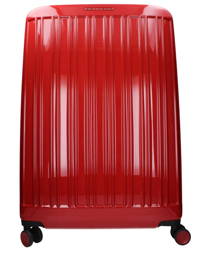 Piquadro Red Polycarbonate Luggage And Travel
