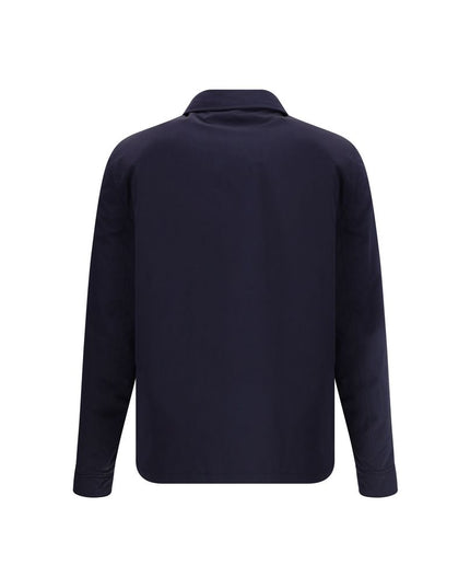 Brunello Cucinelli Blue Nylon Full-Length Jacket