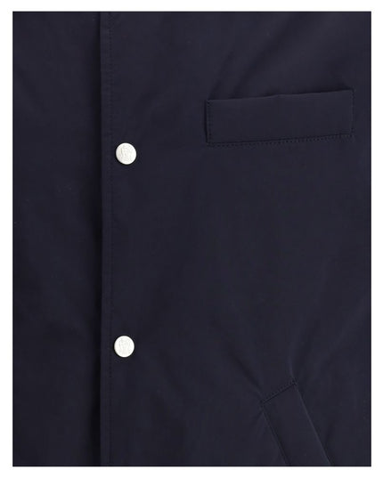 Brunello Cucinelli Blue Nylon Full-Length Jacket