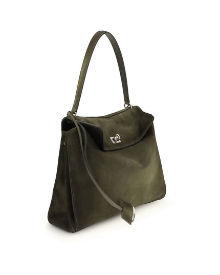 Balenciaga Green Calf Leather Bos Taurus Shoulder Bag