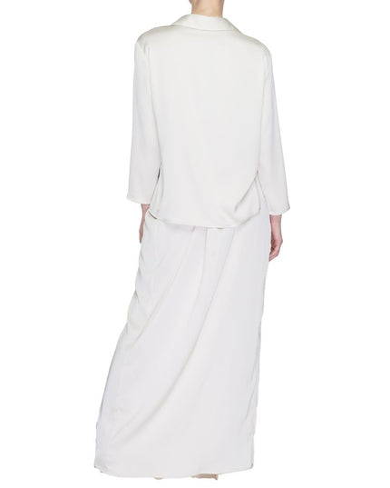 Sandro Ferrone Beige Polyester Long Dress