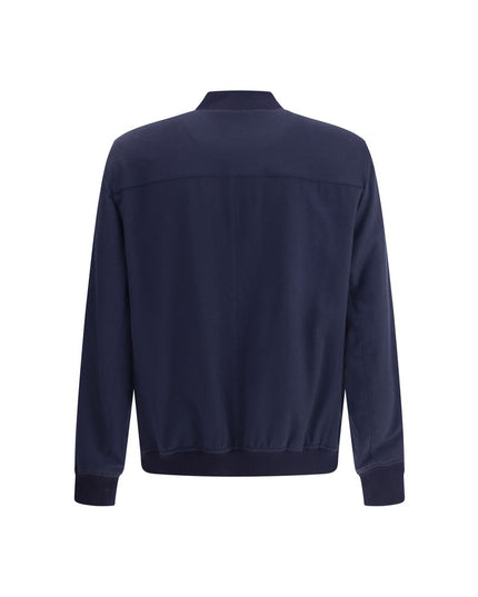 Brunello Cucinelli Blue Cashmere Bomber