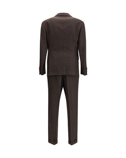 Brunello Cucinelli Brown Wool Two-Piece Suit