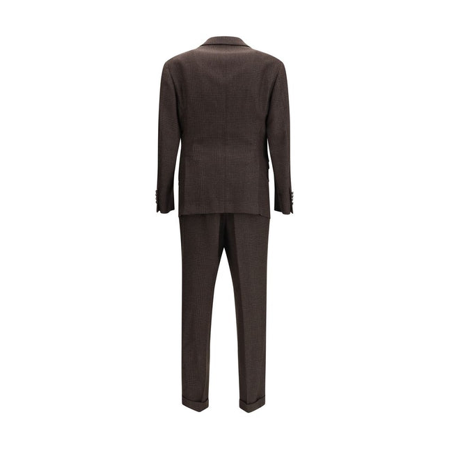 Brunello Cucinelli Brown Wool Two-Piece Suit