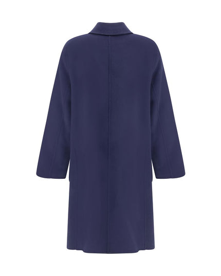 Tory Burch Blue Wool Coat