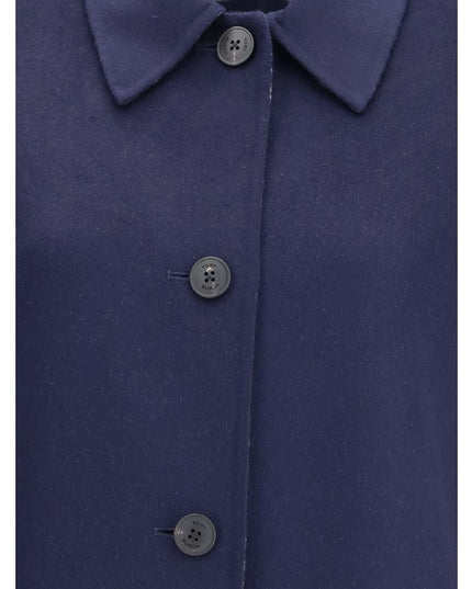Tory Burch Blue Wool Coat