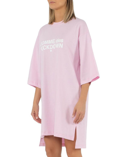 Comme Des Fuckdown Pink Cotton Dress