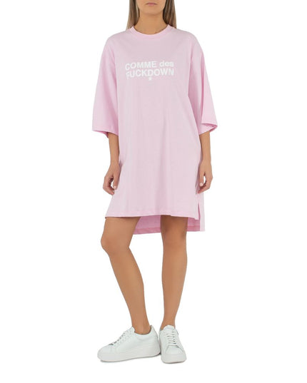 Comme Des Fuckdown Pink Cotton Dress