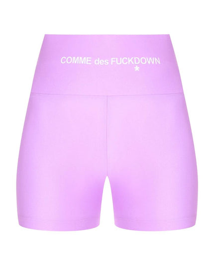 Comme Des Fuckdown Purple Polyester Short