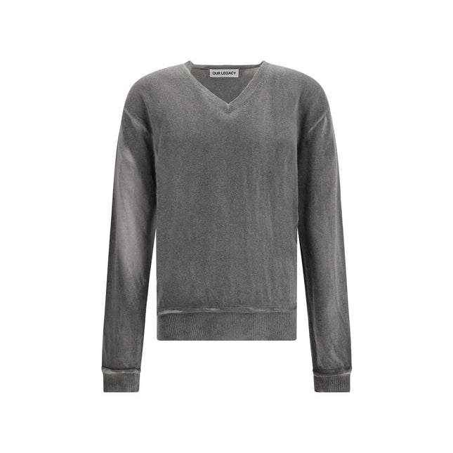 Our Legacy Gray Linen Sweatshirt