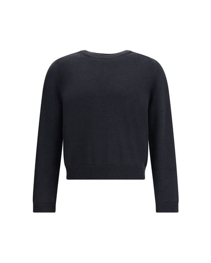 Our Legacy True Roundneck in Off Black Rustic Merino