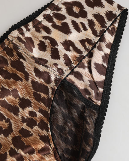 Dolce & Gabbana Multicolor Leopard Print Girdle Panty Underwear