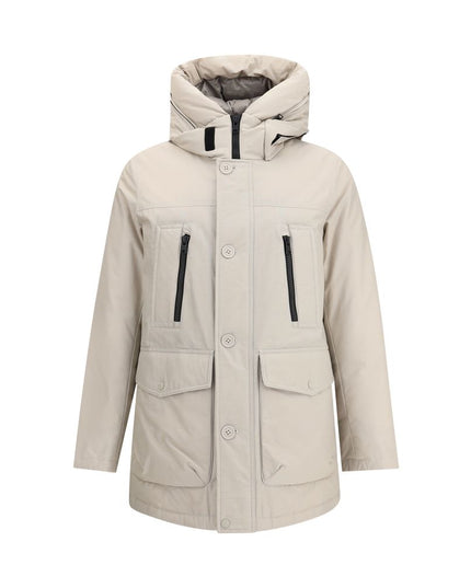 Woolrich Beige Cotton Parka