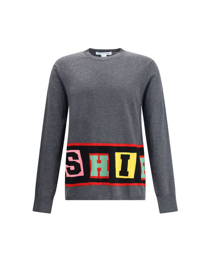 Comme Des Garçons Crewneck Sweater with colorful lettering